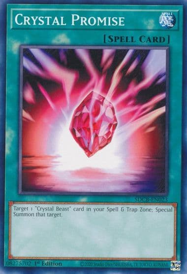 Crystal Promise Structure Deck: Legend of the Crystal Beasts Yu-Gi-Oh! card