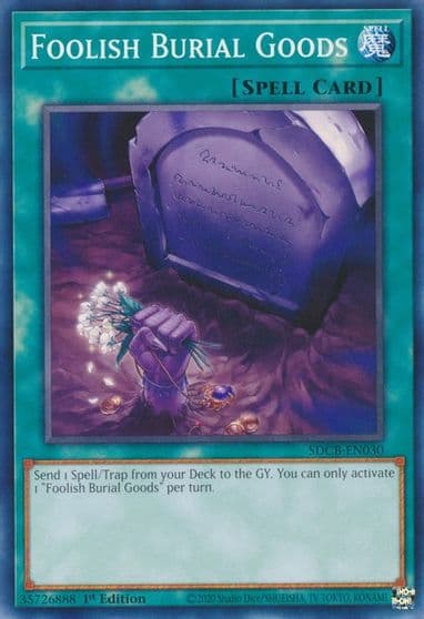 Foolish Burial Goods Structure Deck: Legend of the Crystal Beasts Yu-Gi-Oh! card