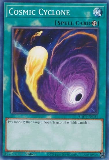 Cosmic Cyclone Structure Deck: Legend of the Crystal Beasts Yu-Gi-Oh! card