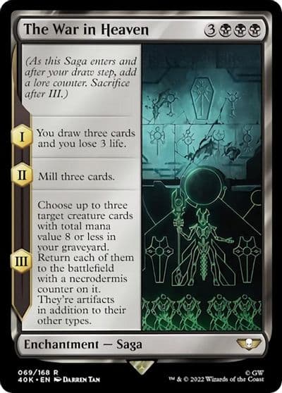 The War in Heaven Universes Beyond: Warhammer 40,000 Magic card