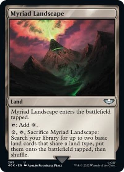 Myriad Landscape Surge Foil Universes Beyond: Warhammer 40,000 Magic card