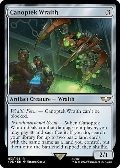 Canoptek Wraith Surge Foil Universes Beyond: Warhammer 40,000 Magic card