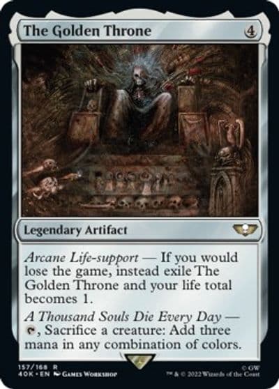 The Golden Throne Surge Foil Universes Beyond: Warhammer 40,000 Magic card