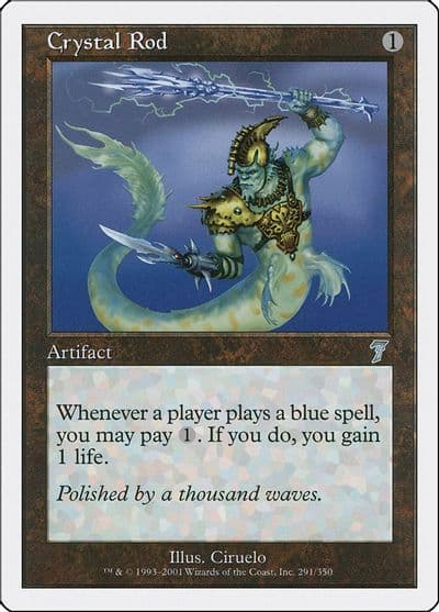 Crystal Rod 7th Edition Magic card