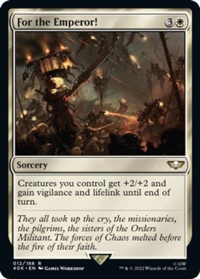 For the Emperor Universes Beyond: Warhammer 40,000 Magic card