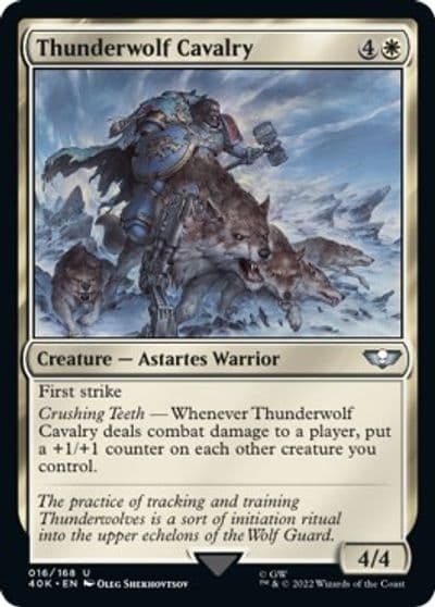Thunderwolf Cavalry Universes Beyond: Warhammer 40,000 Magic card