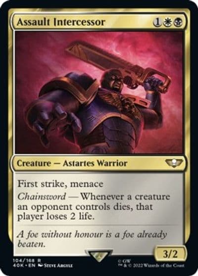 Assault Intercessor Universes Beyond: Warhammer 40,000 Magic card