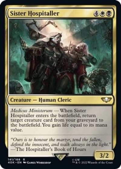 Sister Hospitaller Universes Beyond: Warhammer 40,000 Magic card