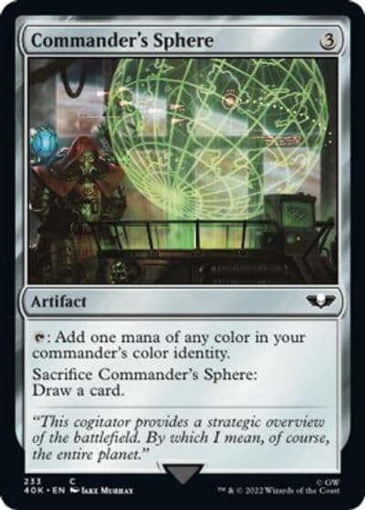 Commanders Sphere 233 Surge Foil Universes Beyond: Warhammer 40,000 Magic card