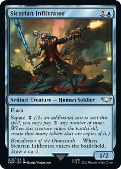 Sicarian Infiltrator Surge Foil Universes Beyond: Warhammer 40,000 Magic card