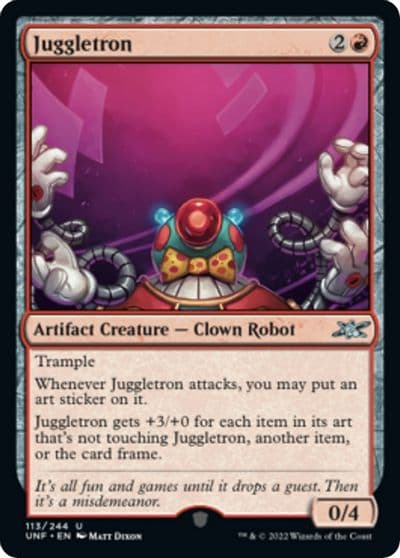 Juggletron Unfinity Magic card