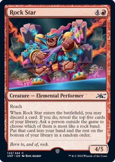 Rock Star Unfinity Magic card