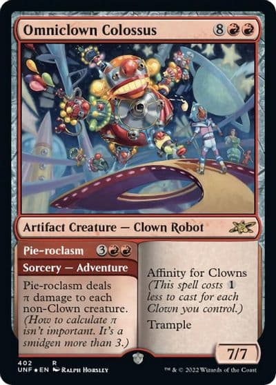 Omniclown Colossus Unfinity Magic card
