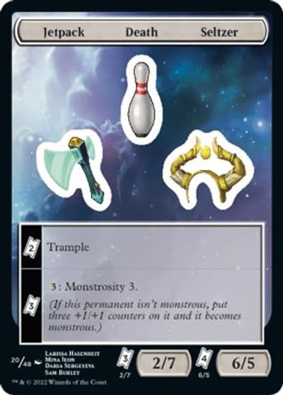 Jetpack Death Seltzer Unfinity Magic card