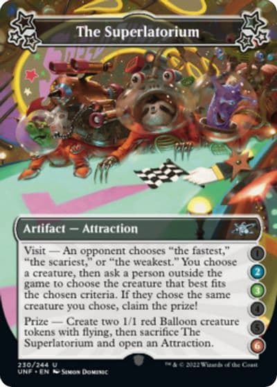 The Superlatorium 2 3 6 Unfinity Magic card