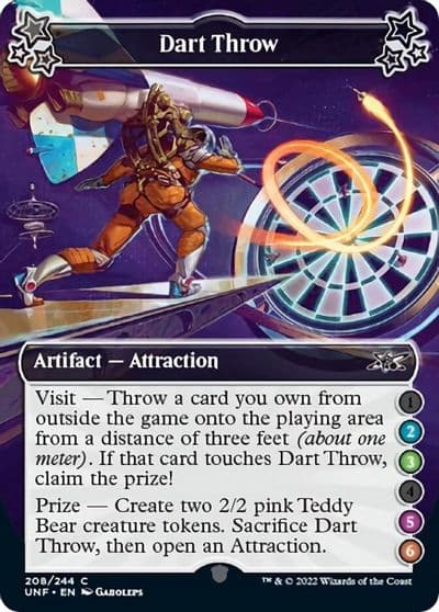 Dart Throw 2 3 5 6 Unfinity Magic card