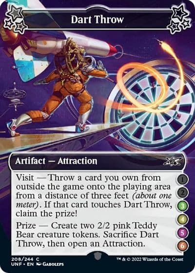 Dart Throw 3 4 5 6 Unfinity Magic card
