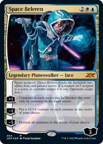 Space Beleren Galaxy Foil Unfinity Magic card