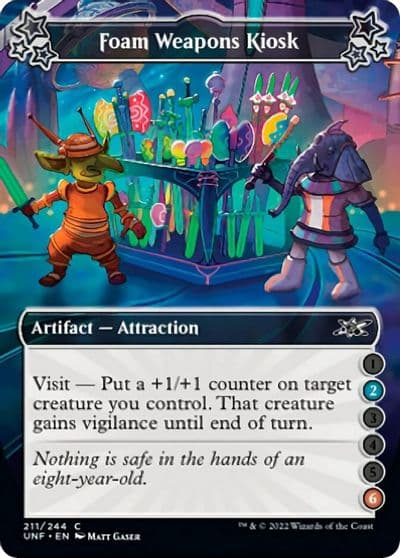 Foam Weapons Kiosk 2 6 Unfinity Magic card