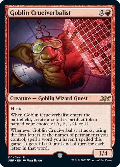 Goblin Cruciverbalist Unfinity Magic card