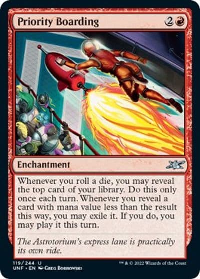 Priority Boarding Unfinity Magic card