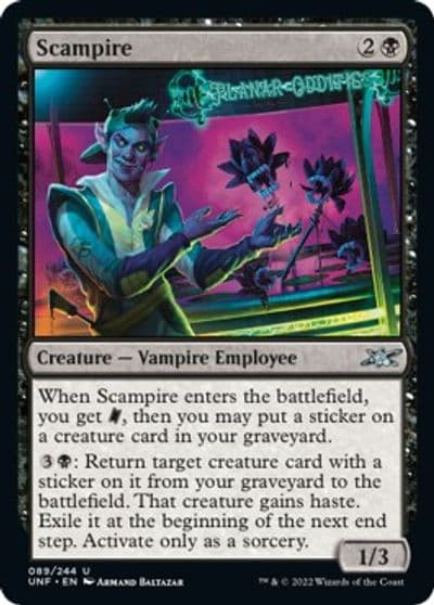 Scampire Unfinity Magic card