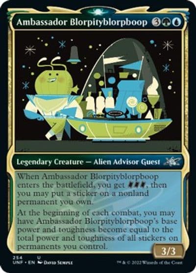 Ambassador Blorpityblorpboop Showcase Unfinity Magic card