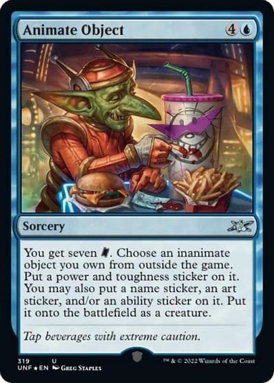 Animate Object Galaxy Foil Unfinity Magic card