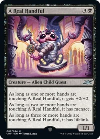 A Real Handful Unfinity Magic card