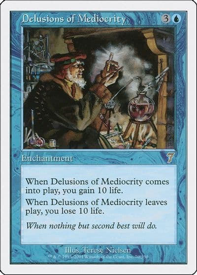 Delusions of Mediocrity 7th Edition Magic card