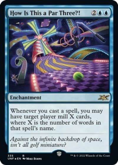How Is This a Par Three Galaxy Foil Unfinity Magic card