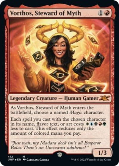 Vorthos Steward of Myth Galaxy Foil Unfinity Magic card