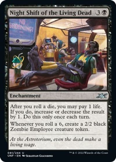 Night Shift of the Living Dead Unfinity Magic card