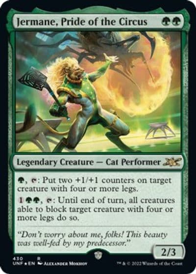 Jermane Pride of the Circus Galaxy Foil Unfinity Magic card