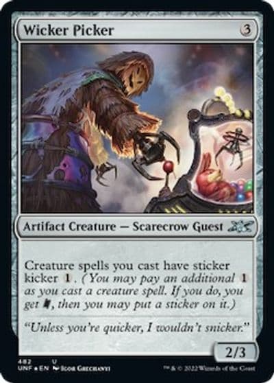 Wicker Picker Galaxy Foil Unfinity Magic card