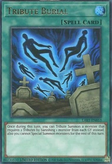 Tribute Burial The Lost Art Promotion Yu-Gi-Oh! card