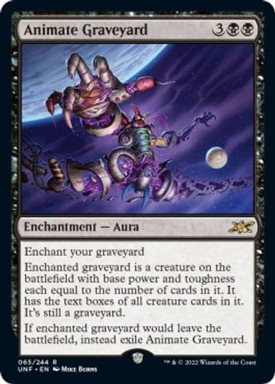 Animate Graveyard Unfinity Magic card