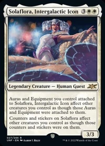 Solaflora Intergalactic Icon Unfinity Magic card
