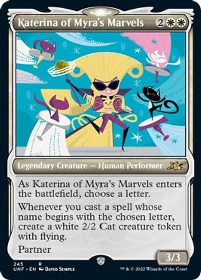 Katerina of Myras Marvels Showcase Galaxy Foil Unfinity Magic card