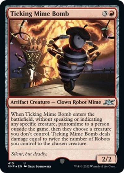 Ticking Mime Bomb Galaxy Foil Unfinity Magic card