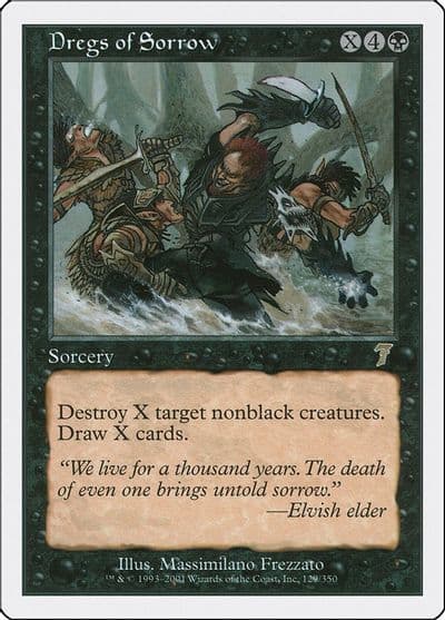 Dregs of Sorrow 7th Edition Magic card