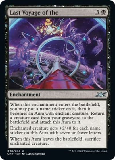 Last Voyage of the _______ Unfinity Magic card