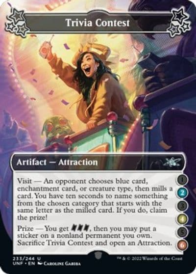Trivia Contest 2 4 6 Unfinity Magic card