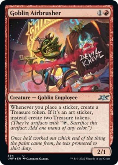 Goblin Airbrusher Galaxy Foil Unfinity Magic card
