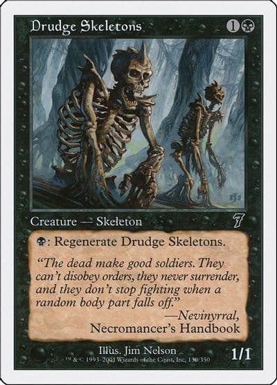 Drudge Skeletons 7th Edition Magic card