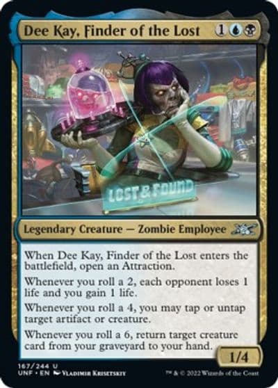 Dee Kay Finder of the Lost Unfinity Magic card