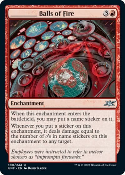 _____ Balls of Fire Unfinity Magic card