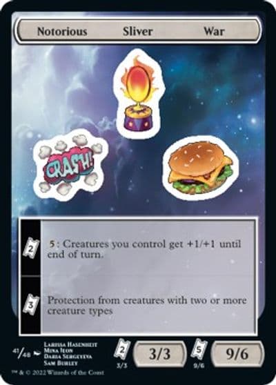 Notorious Sliver War Unfinity Magic card