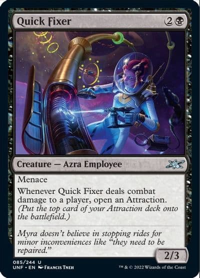 Quick Fixer Unfinity Magic card