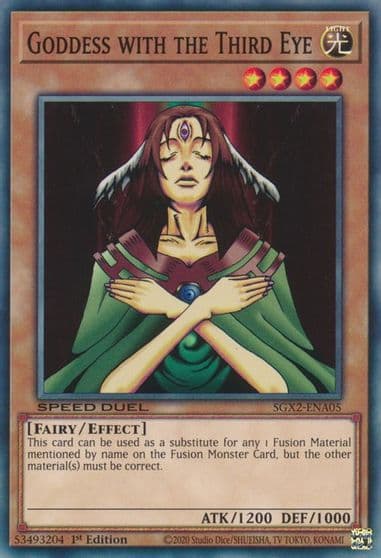 Goddess with the Third Eye Speed Duel GX: Midterm Paradox Yu-Gi-Oh! card